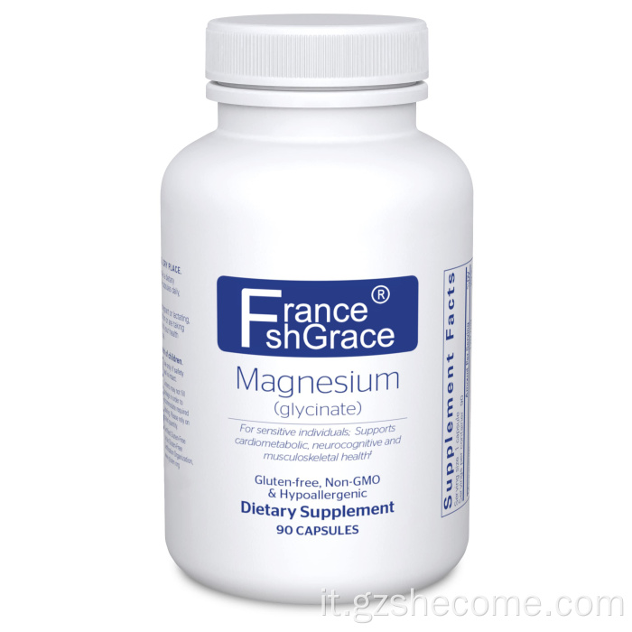 Supplemento glicinato di magnesio per alleviare lo stress